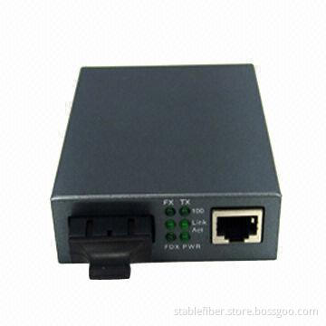 10/100/1000Mbps fiber optic media converter, RoHS Directive-compliant